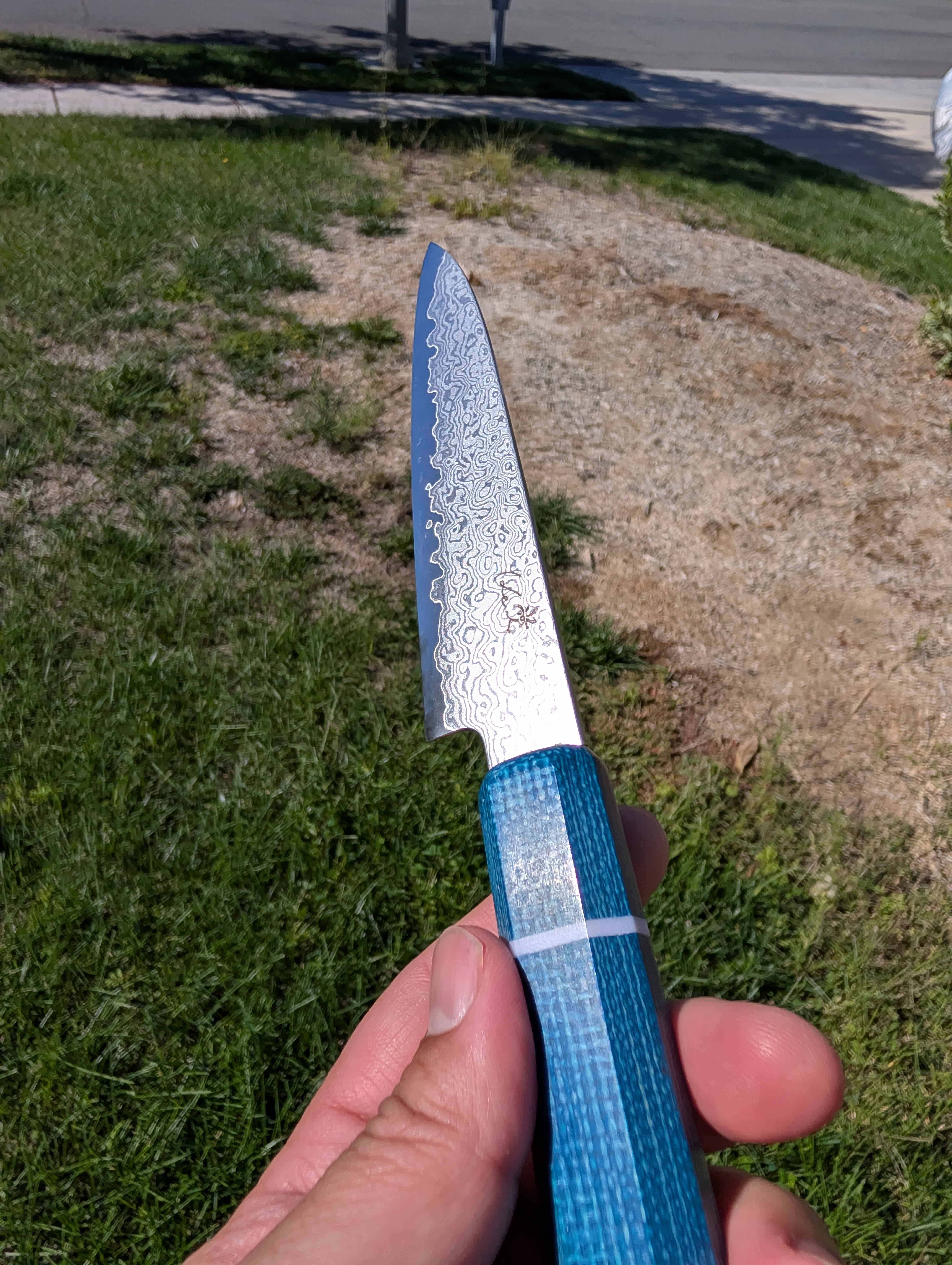 San-etsu Hamono Damascus Petty  thumbnail 4