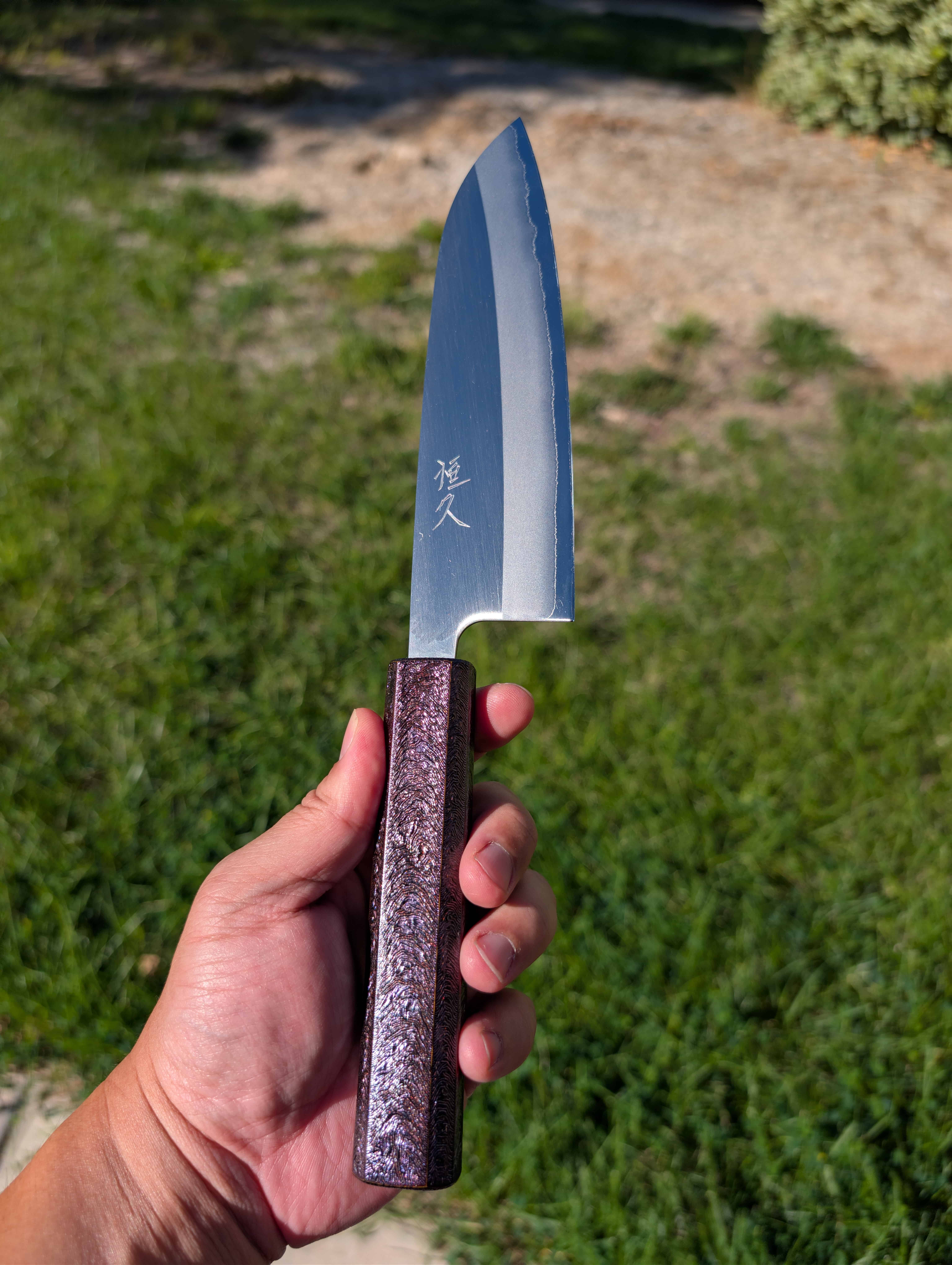 Tsunehisa Shirogami Santoku thumbnail 3